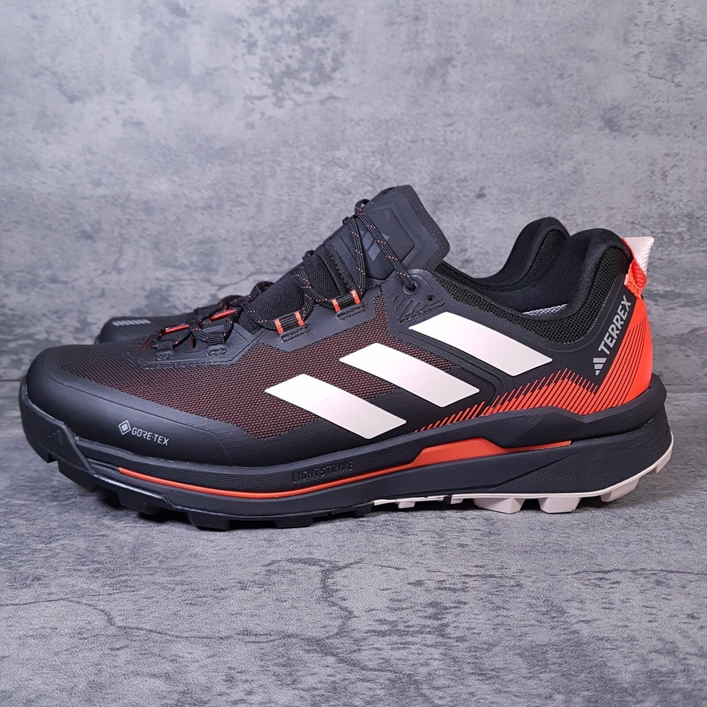 ADIDAS Terrex Skychaser Tech GTX Gore Tex Hiking Shoes Mens 12 Black Orange